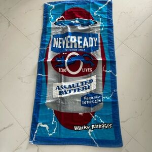 Blue and Red Novelty Towel